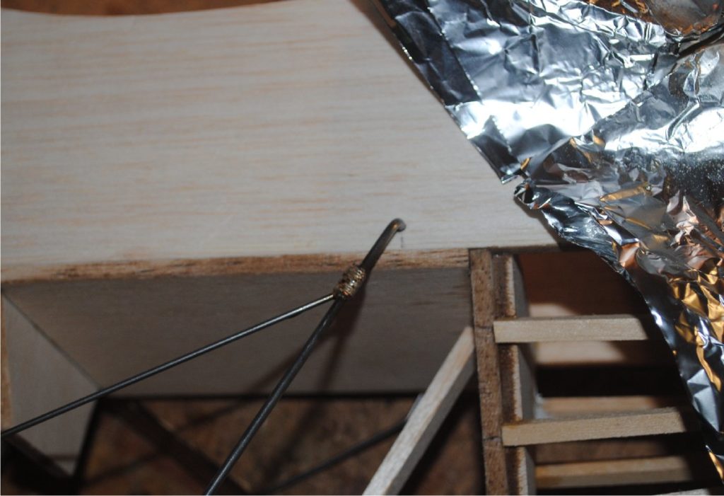 Building wire cabane struts | The Balsa Workbench